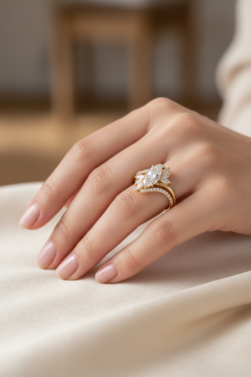 Ring on woman's hand