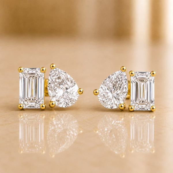 Lab-Grown Diamond Joint Earring, VS1 Clarity