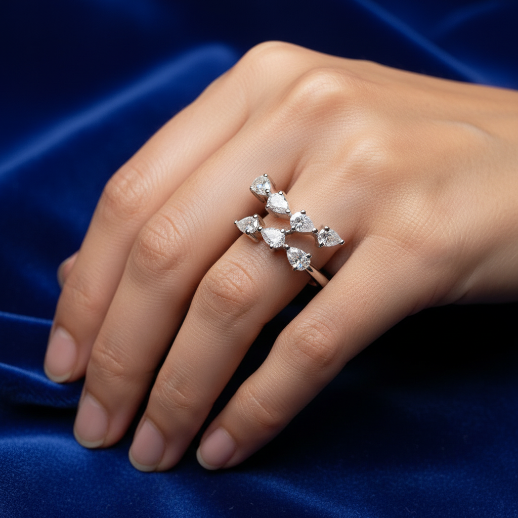 Diamond Ring on Woman's Hand