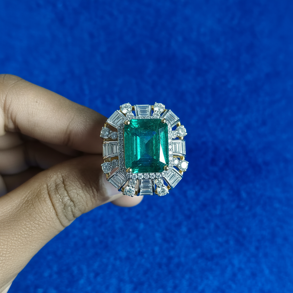 Emerald Ring Top View