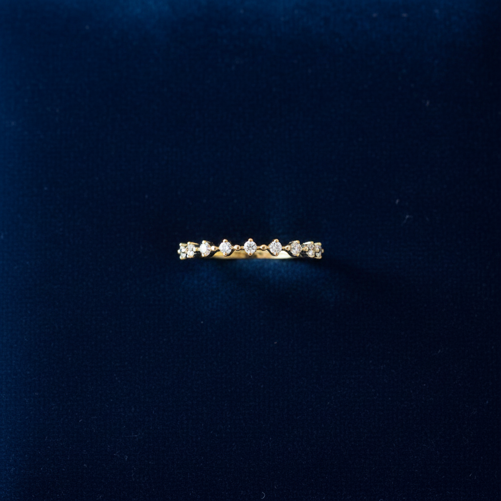 Flat lay top-down blue velvet