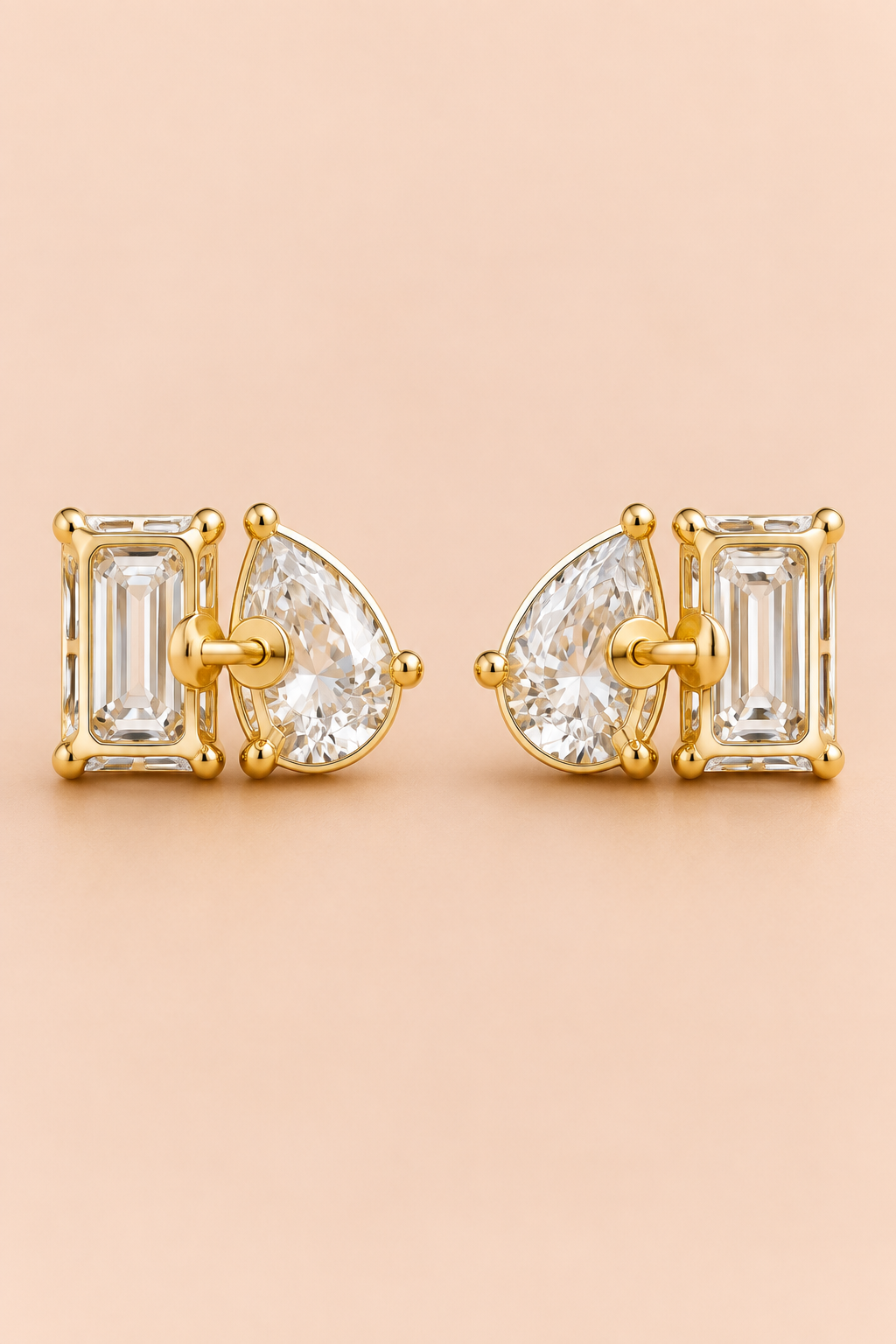 Joint earring back view